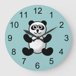 Panda Bear Animal Wall Clock