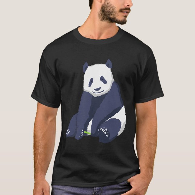 Panda Bear Art Illustration Clothes Outfit Gift Pa T-Shirt (Front)