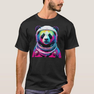 Panda Bear Astronaut Space Panda Wearing Spacesuit T-Shirt