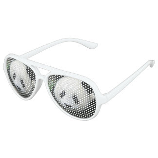 Panda Bear Aviator Sunglasses