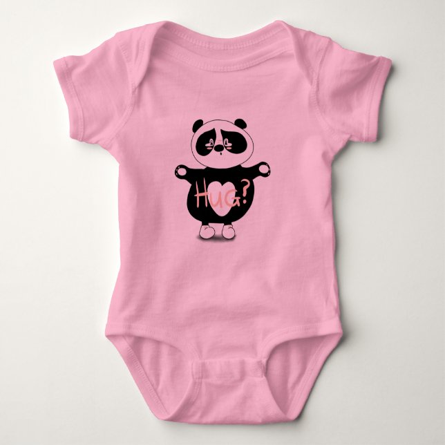 Panda Bear Baby Bodysuit (Front)