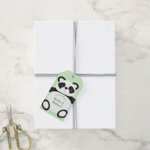 Panda Bear Baby Shower Gift Tags