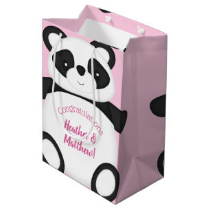 Panda Bear Baby Shower Medium Gift Bag