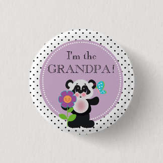 Panda Bear Baby Shower Party Family Member Button