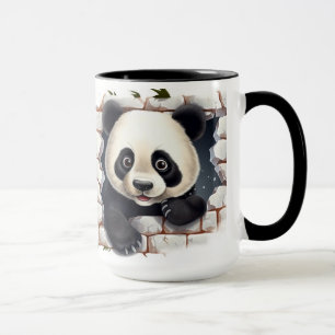 panda bear background mug
