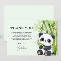 Panda Bear Bamboo Baby Shower