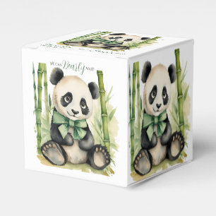 Panda Bear Bearly Wait Baby Shower Favour Box