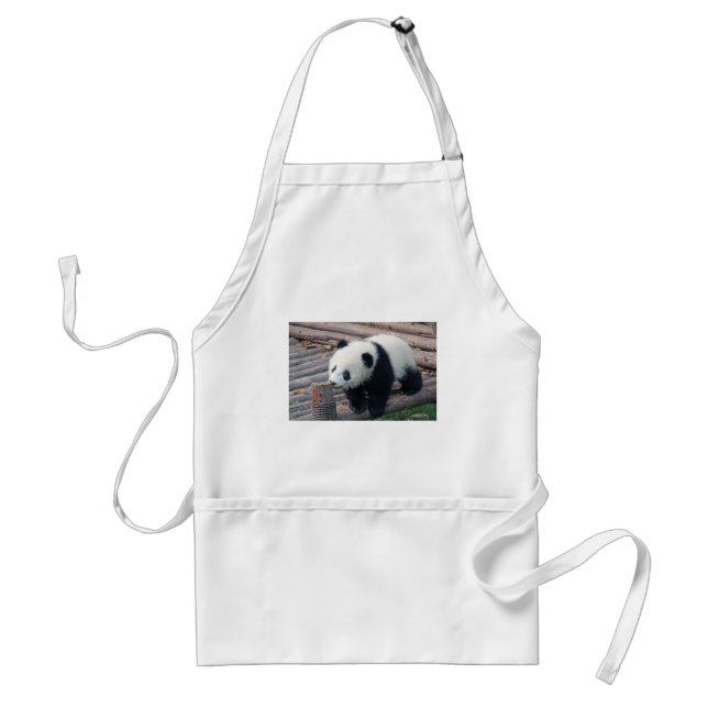 panda bear bears custom personalise Anniversaries Standard Apron (Front)