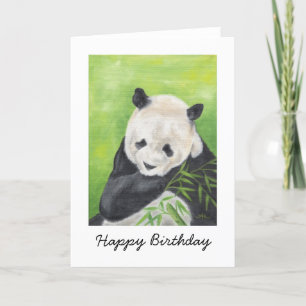 Panda Bear Birthday Card
