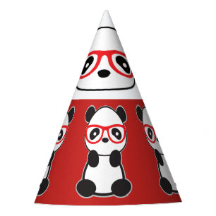 Panda Bear Birthday Hats - Leon Panda Cartoon Bear