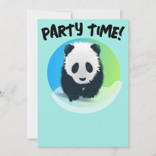 PANDA BEAR BIRTHDAY PARTY CUSTOM INVITATIONS