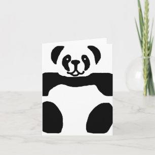 Panda bear blank card