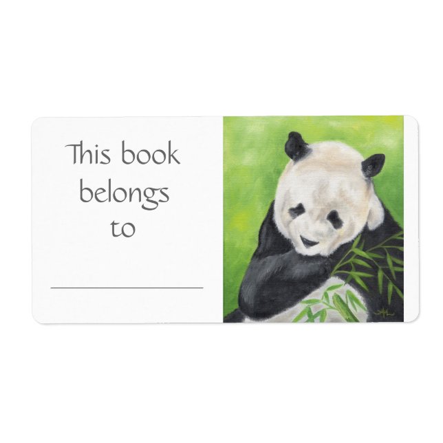 Panda Bear book label (Front)