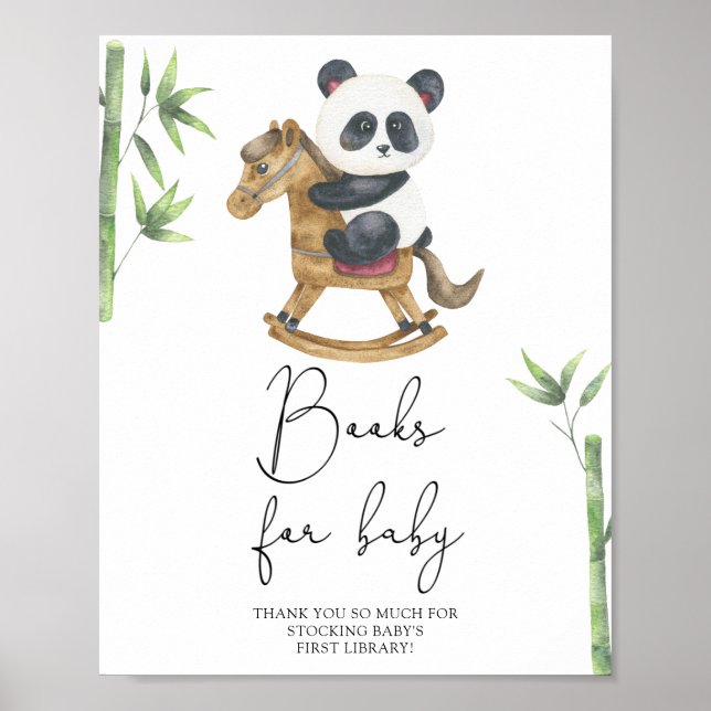 panda Bear Books for baby Poster (Front)