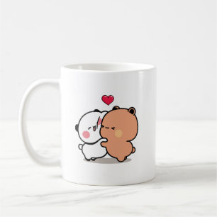 Panda bear, bubu and dudu hugs love coffee mug
