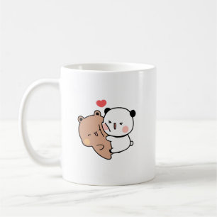 Panda bear, bubu and dudu hugs love coffee mug