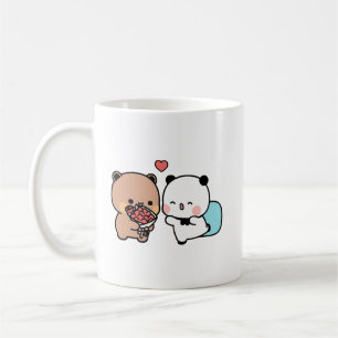 Panda bear, bubu and dudu hugs love coffee mug