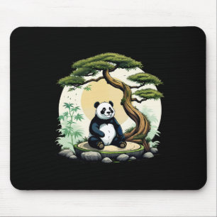 Panda Bear Buddha Zen Yoga Meditation Idea Mouse Mat