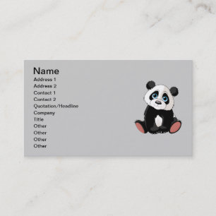 Panda Bear Business Card