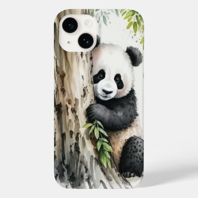 Panda Bear By Tree Case-Mate iPhone Case (Back)