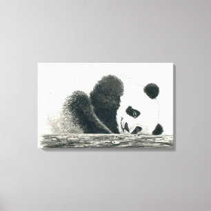 Panda bear canvas print