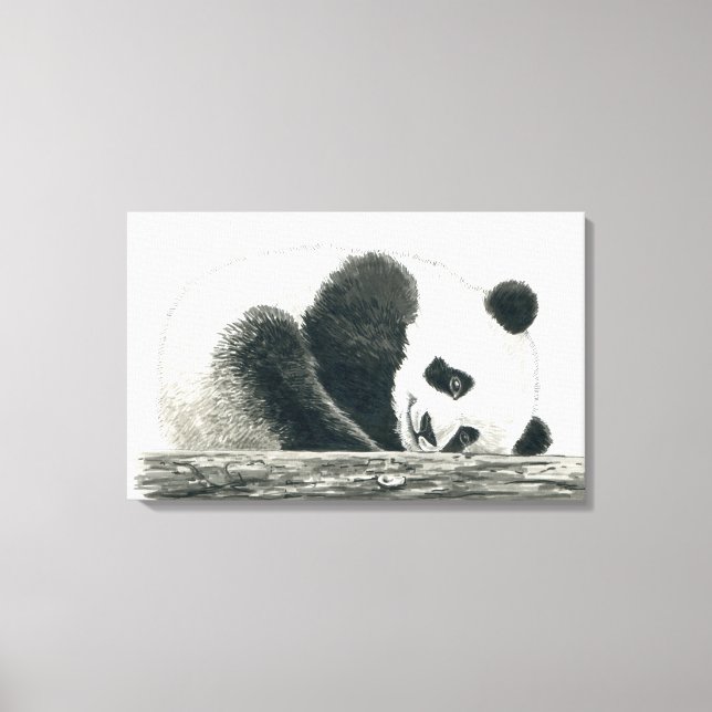 Panda bear canvas print (Front)