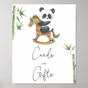 Panda Bear - cards and gifts baby shower Poster