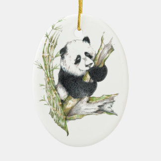 Panda Bear Ceramic Tree Decoration