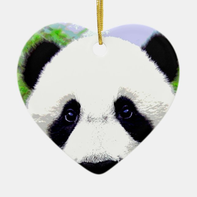 Panda Bear Ceramic Tree Decoration (Front)