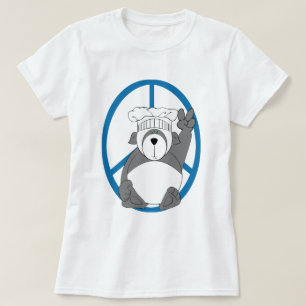 Panda Bear Chef Peace T-Shirt