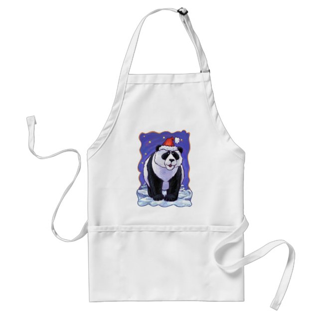 Panda Bear Christmas Standard Apron (Front)
