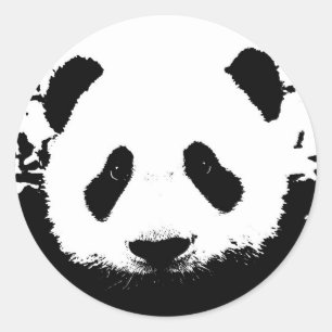 Panda Bear Classic Round Sticker