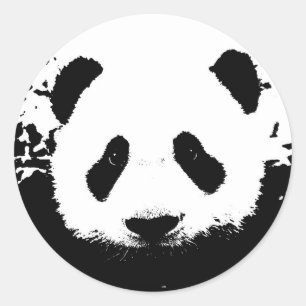 Panda Bear Classic Round Sticker