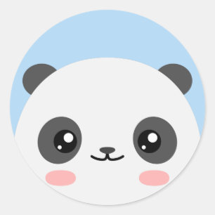 Panda Bear Classic Round Sticker