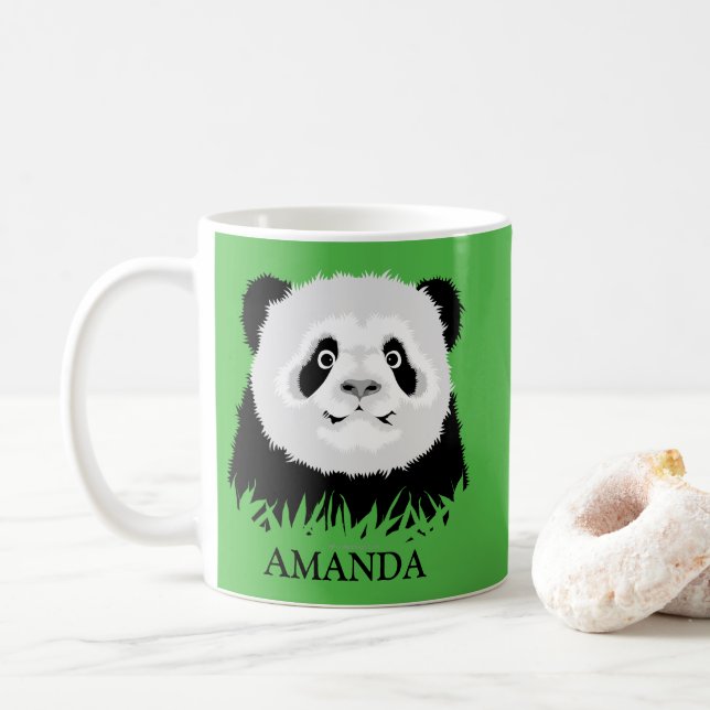 Panda Bear Coffee Mug (With Donut)