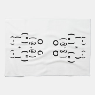Panda Bear Computer Symbol Tea Towel
