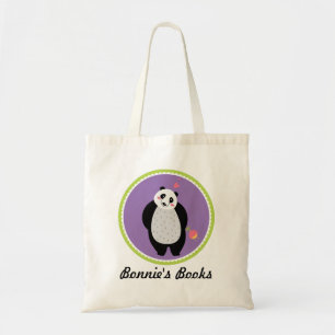 Panda Bear Custom Ladies Book Tote Bag