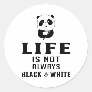 Panda Bear Cute Animal China Pandas Paw Funny Gift Classic Round Sticker
