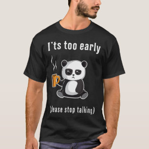 Panda Bear Cute Animal Funny Love Coffee Gift cafe T-Shirt