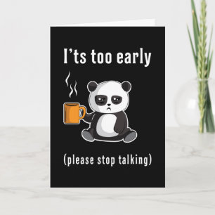 Panda Bear Cute Animal Pandas Paw Funny Gift Idea Card
