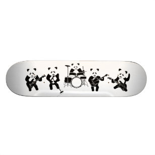 Panda Bear Cute Band Skateboard