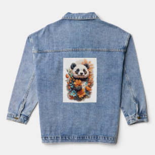 Panda Bear Denim Jacket
