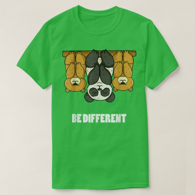 Panda-Bear Edition Be Different  T-Shirt (Design Front)