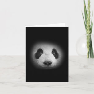 Panda Bear Face For Animal Lovers And Kind Bears  Card