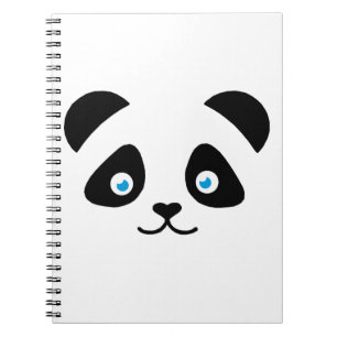 panda bear face notebook