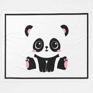 Panda Bear Fleece Blanket