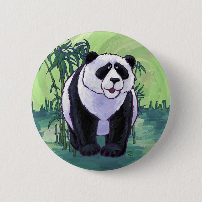 Panda Bear Gifts & Accessories 6 Cm Round Badge (Front)