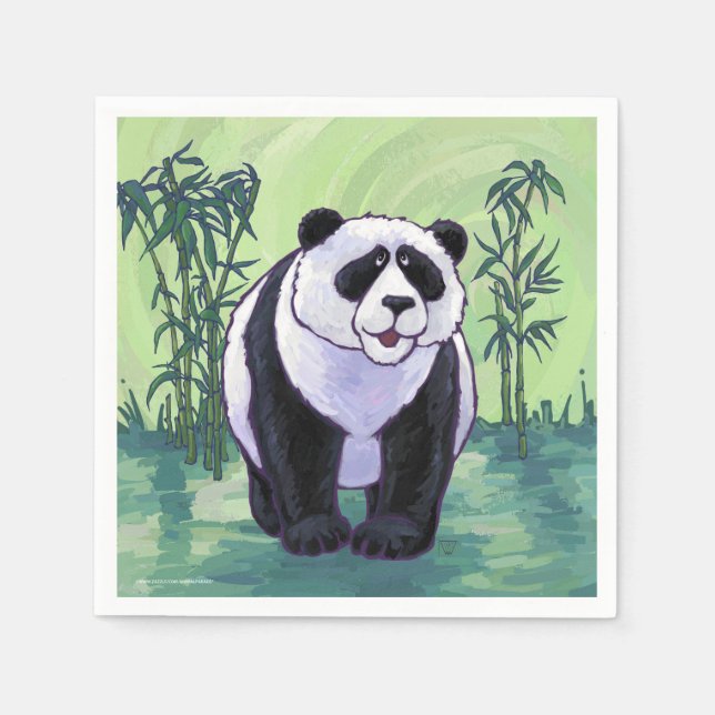 Panda Bear Gifts & Accessories Napkin (Front)