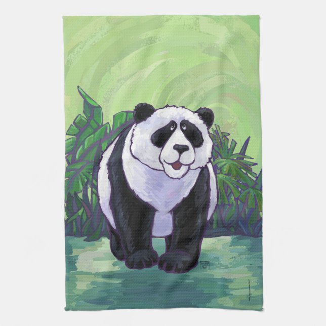Panda Bear Gifts & Accessories Tea Towel (Vertical)