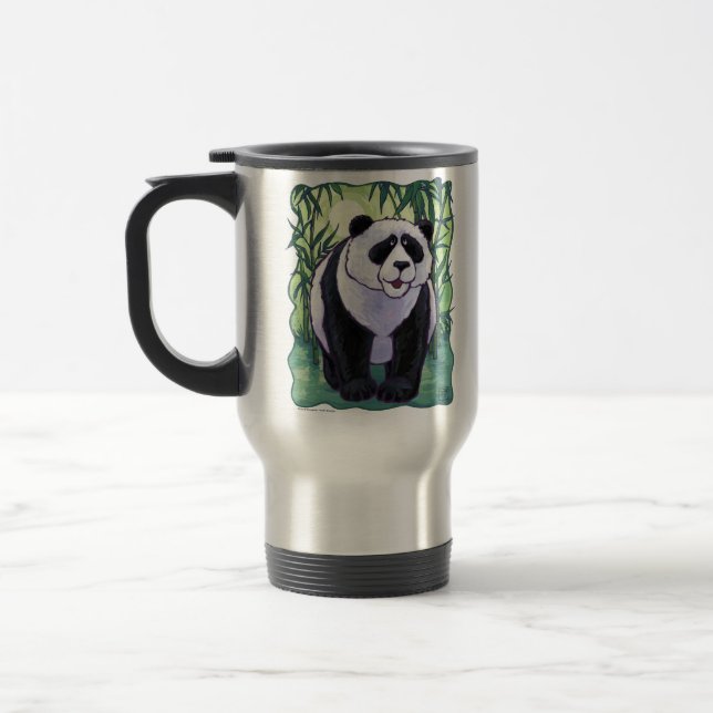 Panda Bear Gifts & Accessories Travel Mug (Left)